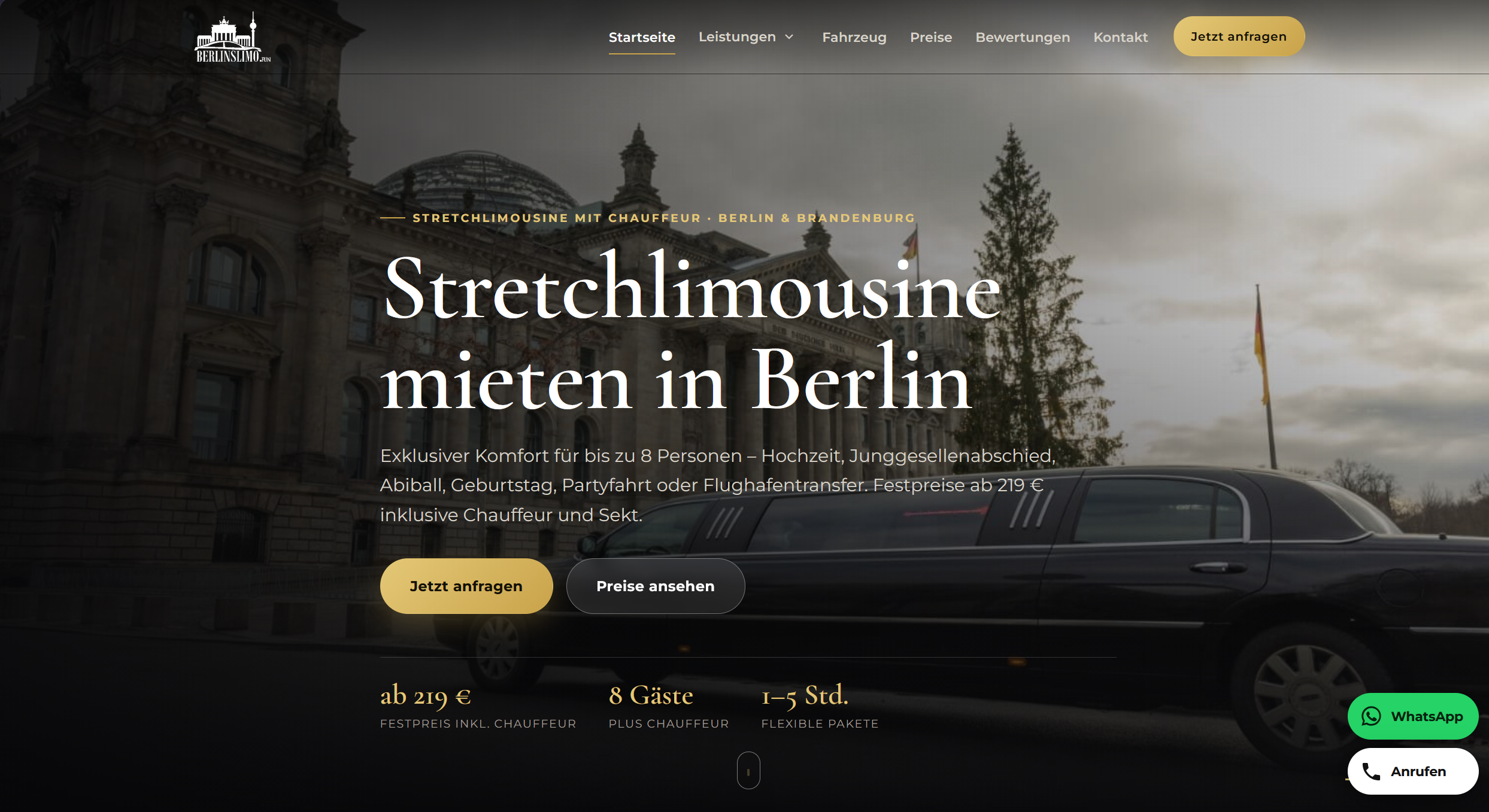 Webdesign für Berlinslimo